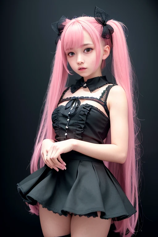 [Stable Diffusion] long hair Masterpiece gothic Lolita Field [Realistic]