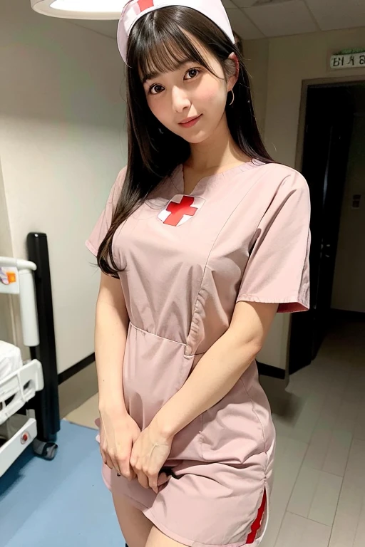 [Stable Diffusion] medium hair beautiful girl nurse uniform hospital [Realistic]