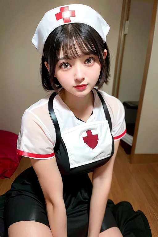 [Stable Diffusion] medium hair beautiful girl nurse uniform hospital [Realistic]