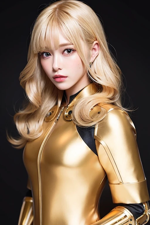 [Stable Diffusion] medium hair beautiful woman Masterpiece mecha robot suit [Realistic]