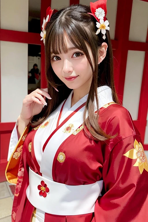 [Stable Diffusion] Japanese beautiful woman Masterpiece shrine maiden [Realistic]