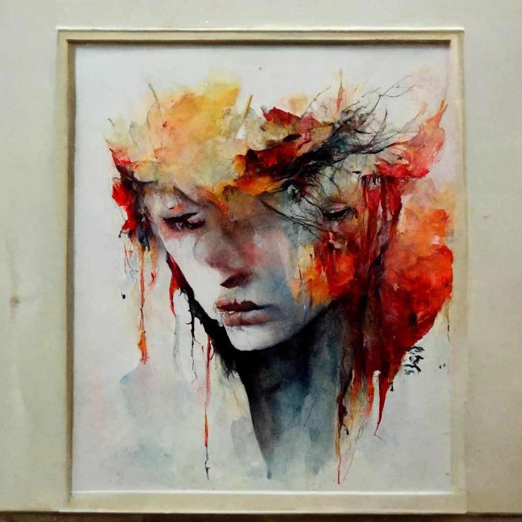 [Midjourney] oil painting Crazy Abstract Sorrow [Realistic]