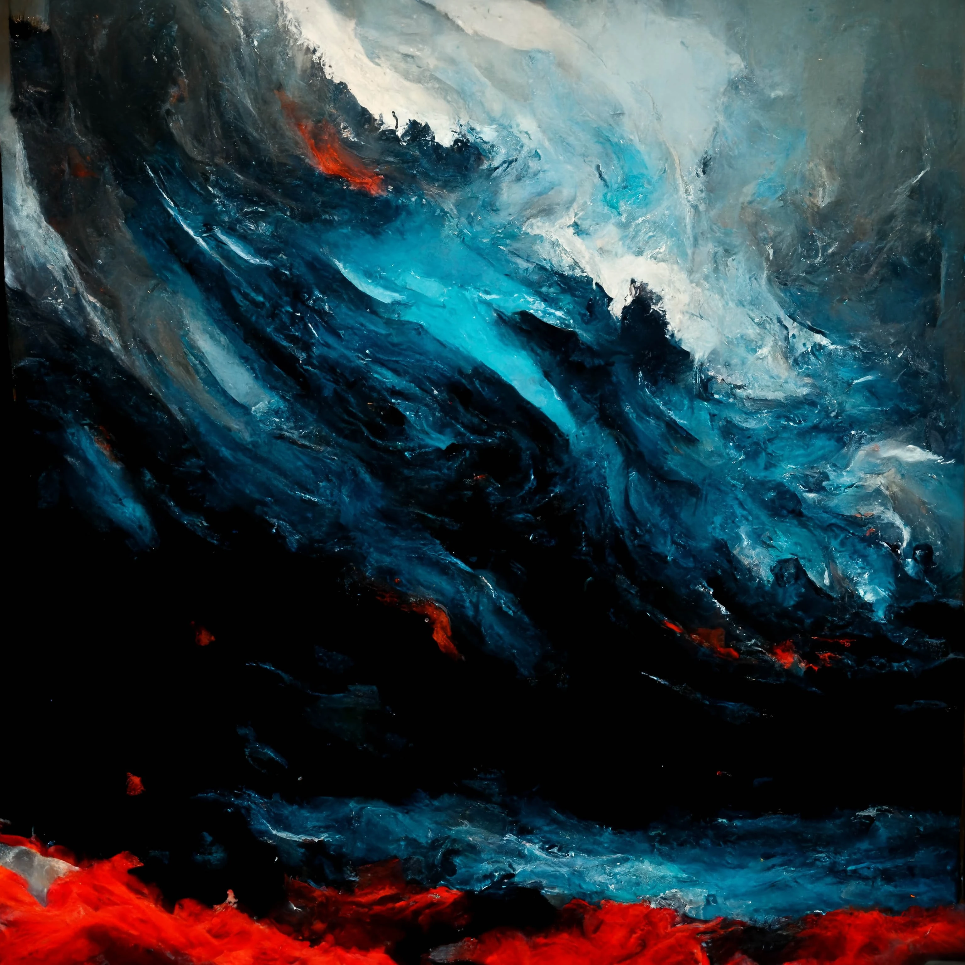 [Midjourney] oil painting Anger Abstract [Realistic]