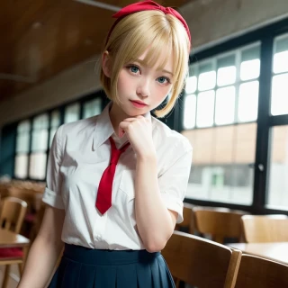 [Stable Diffusion] short hair Masterpiece school uniform [Realistic]