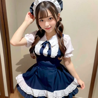 [Stable Diffusion] beautiful girl maid outfit [Realistic]