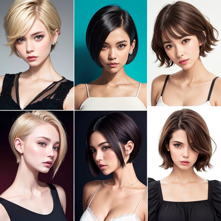 [Stable Diffusion] short hair Hair Catalog [Realistic]