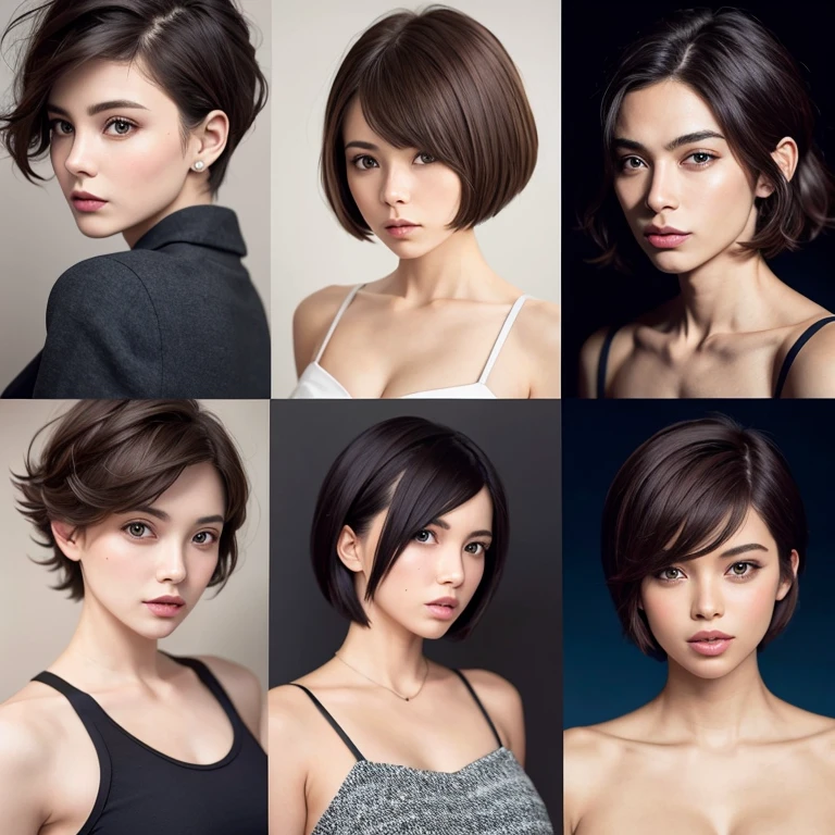 [Stable Diffusion] short hair Hair Catalog [Realistic]