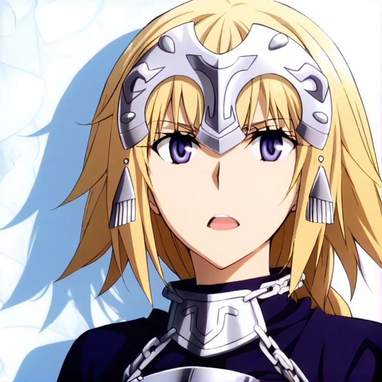 [Stable Diffusion] long hair Fate Jeanne d'Arc Masterpiece Looking at Viewer open mouth armor [Illustration]