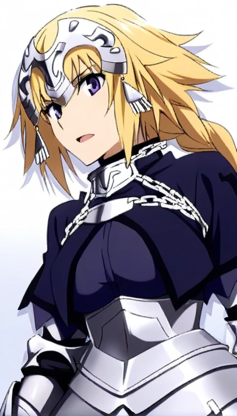 [Stable Diffusion] long hair Fate Jeanne d'Arc Masterpiece Looking at Viewer open mouth armor [Illustration]