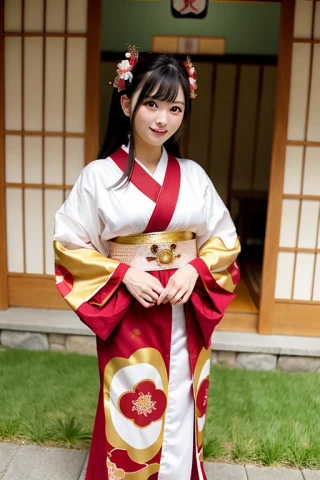 Japanese, beautiful woman, Masterpiece, shrine maiden