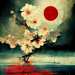 Cherry Blossoms, Japanese, Insanity, Abstract