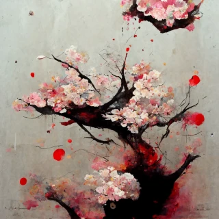 Cherry Blossoms, Japanese, Insanity, Abstract, rain