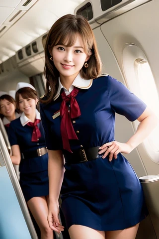 laugh, Inside an Airplane, Stewardess