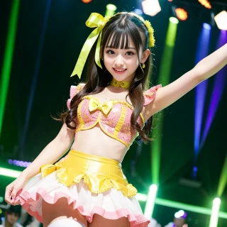 Dancing, beautiful girl, idol costume