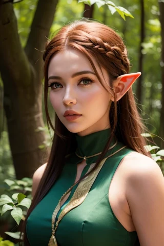 woman, forest, elf