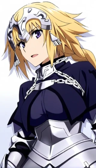 long hair, Fate Jeanne d'Arc, Masterpiece, Looking at Viewer, open mouth, armor